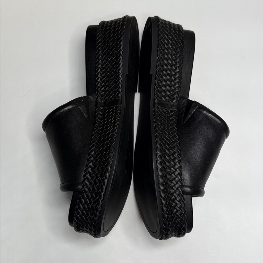 Dolce Vita Black Woven Wimsyn Platform Slide Mules 7.5 - Picture 3 of 10